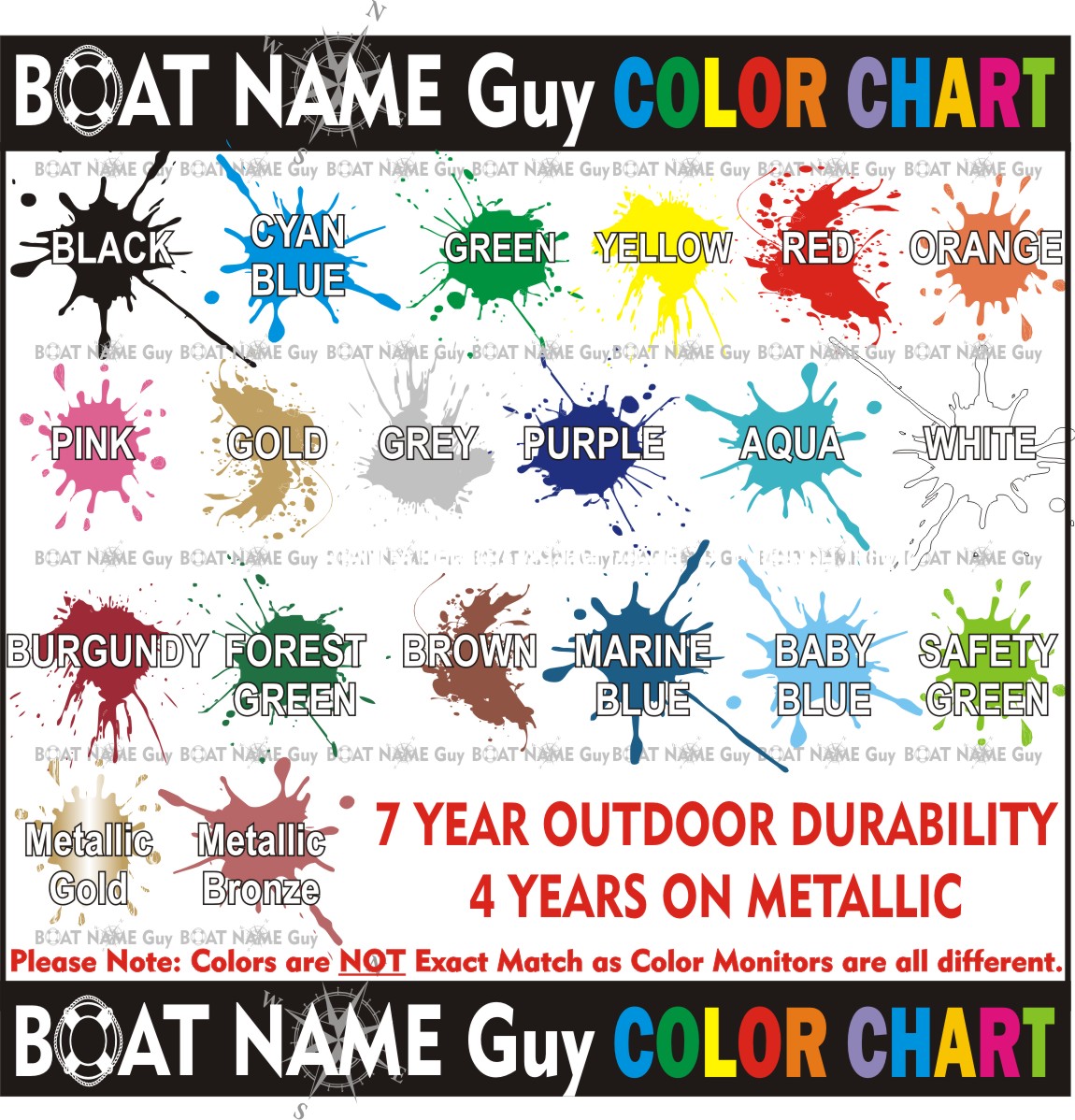 Ebay Star Color Chart