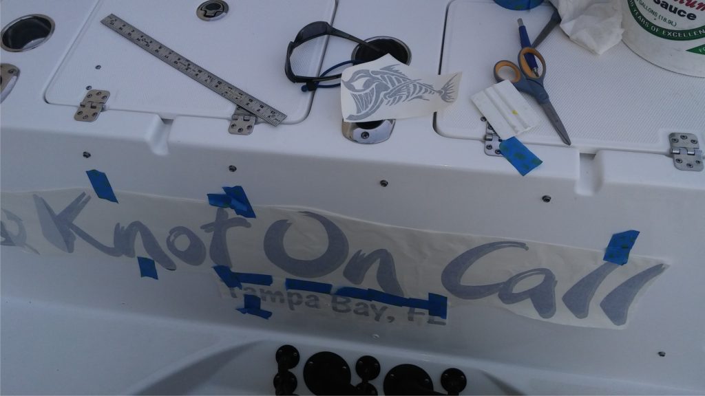Boat Name Graphic Design Concepts, Proofs and Marine Identity for Knot