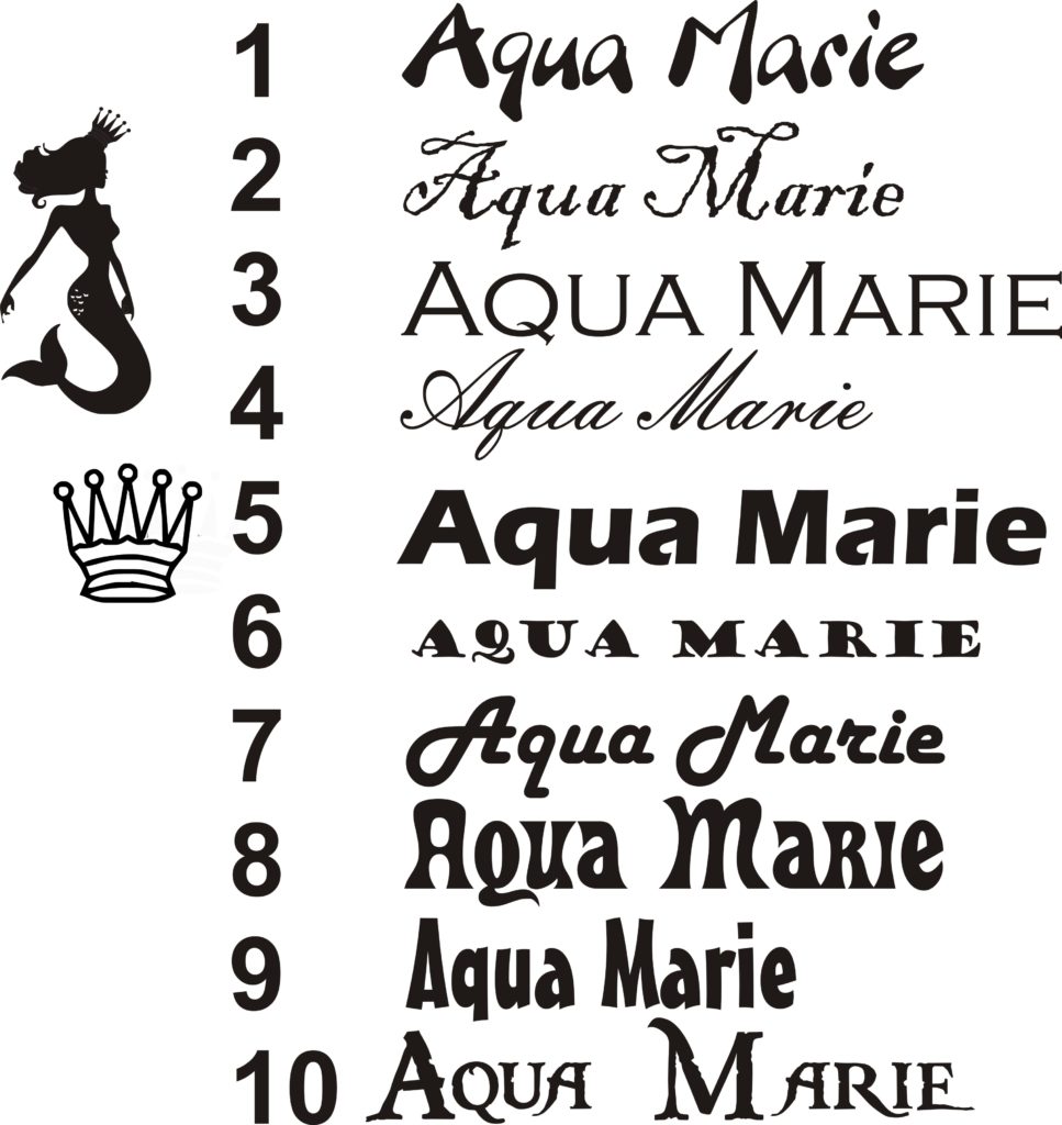 Boat Lettering Fonts Should Relate to Your Boat Name Theme Boat Name Design Install Tampa