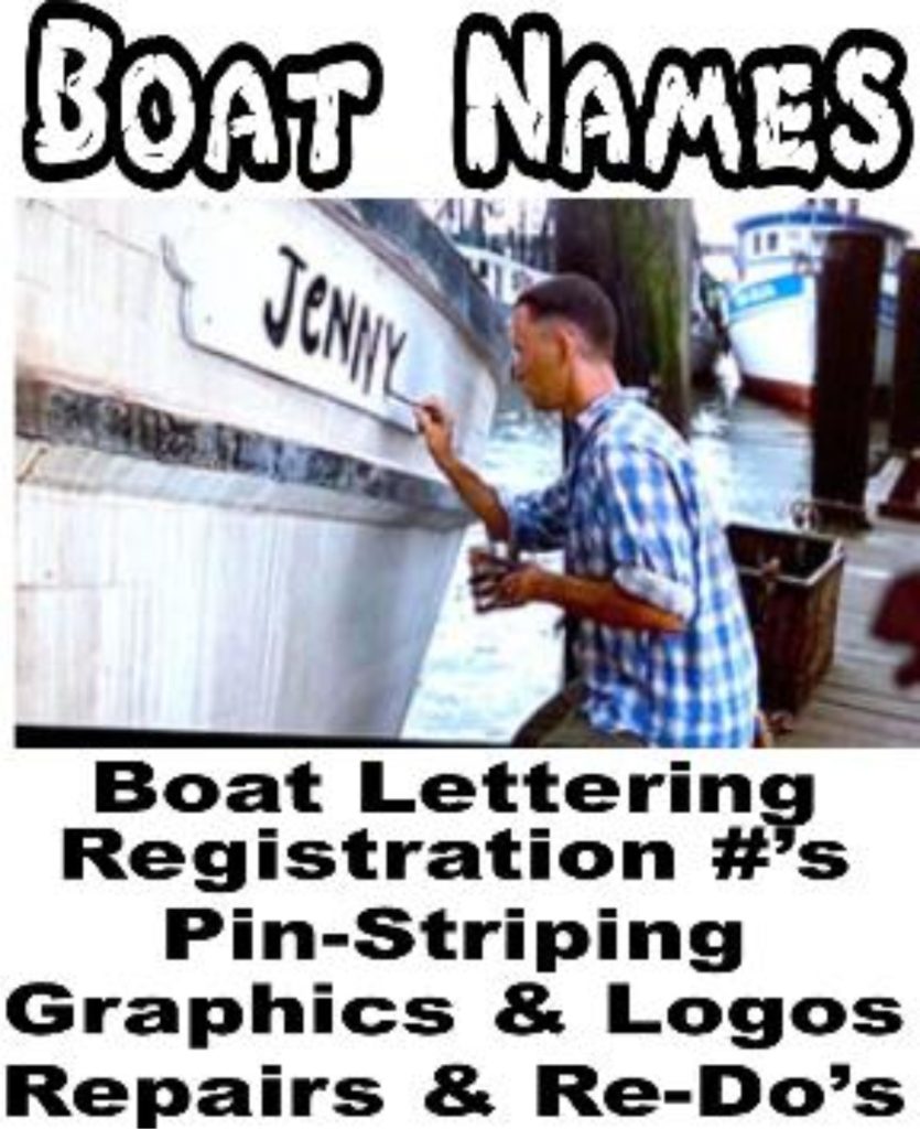 Boat Name Ideas Boat Name Design Install Tampa Clearwater St