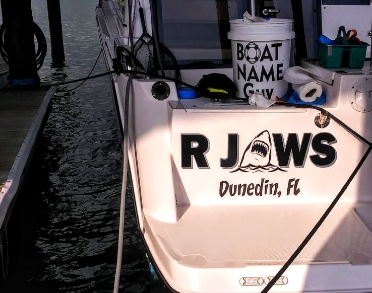 R Jaws Boat Name
